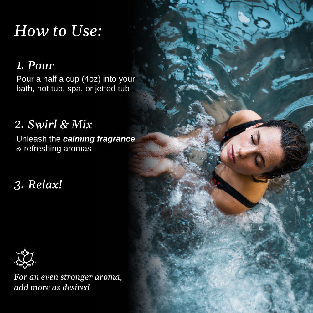 Relax Spa & Bath aromatherapy bath scene promoting relaxation