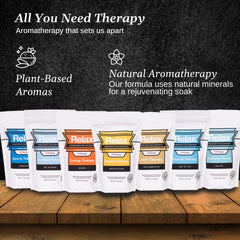 Relax Spa & Bath RX Therapy Detox blend pouch invigorates cleansing spa moments