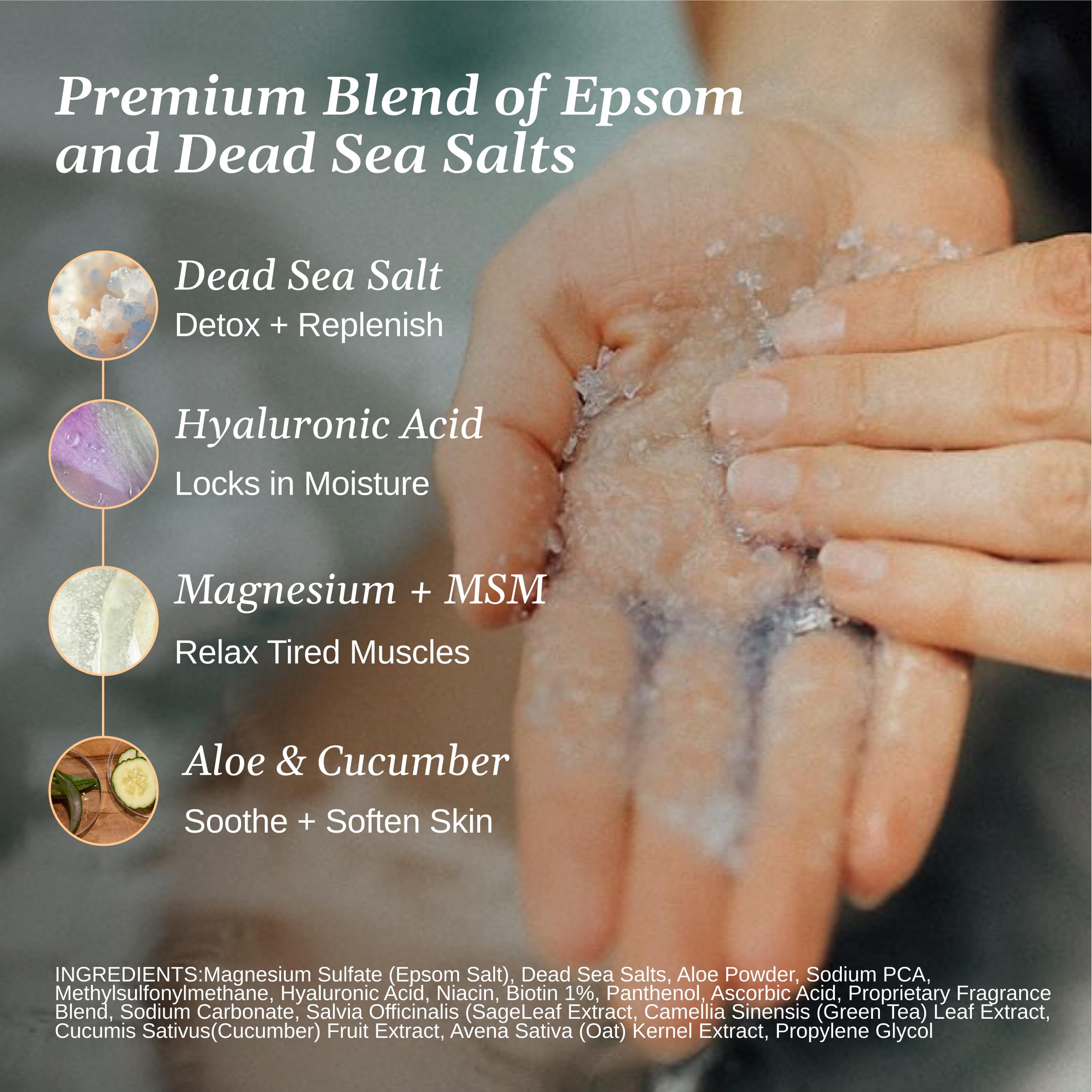 Relax Spa & Bath press-lok packaging keeps salts fresh