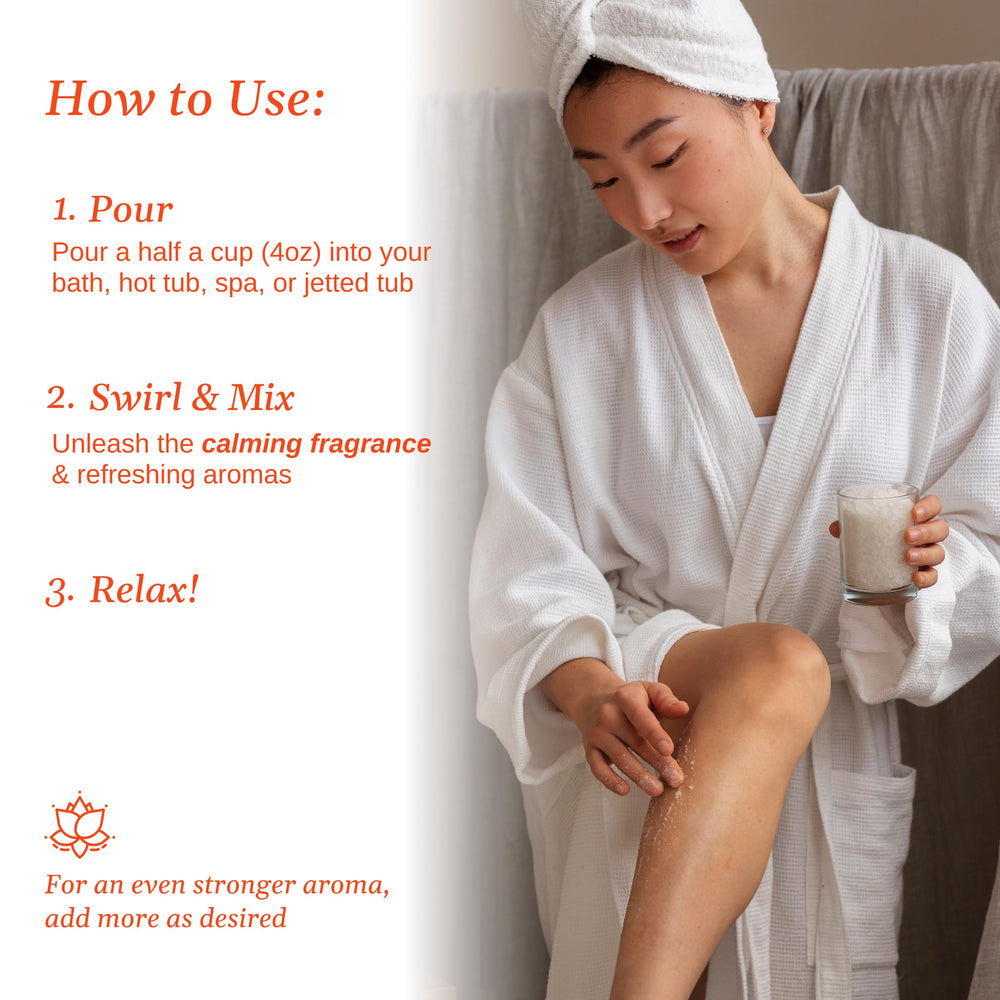 Relax Spa and Bath spa-safe formula dissolves clear without residue.