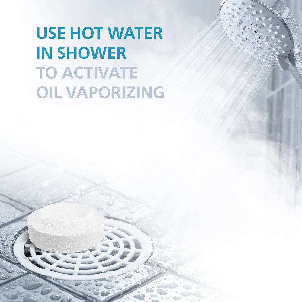 Relaxcation long-lasting scent fills the shower.