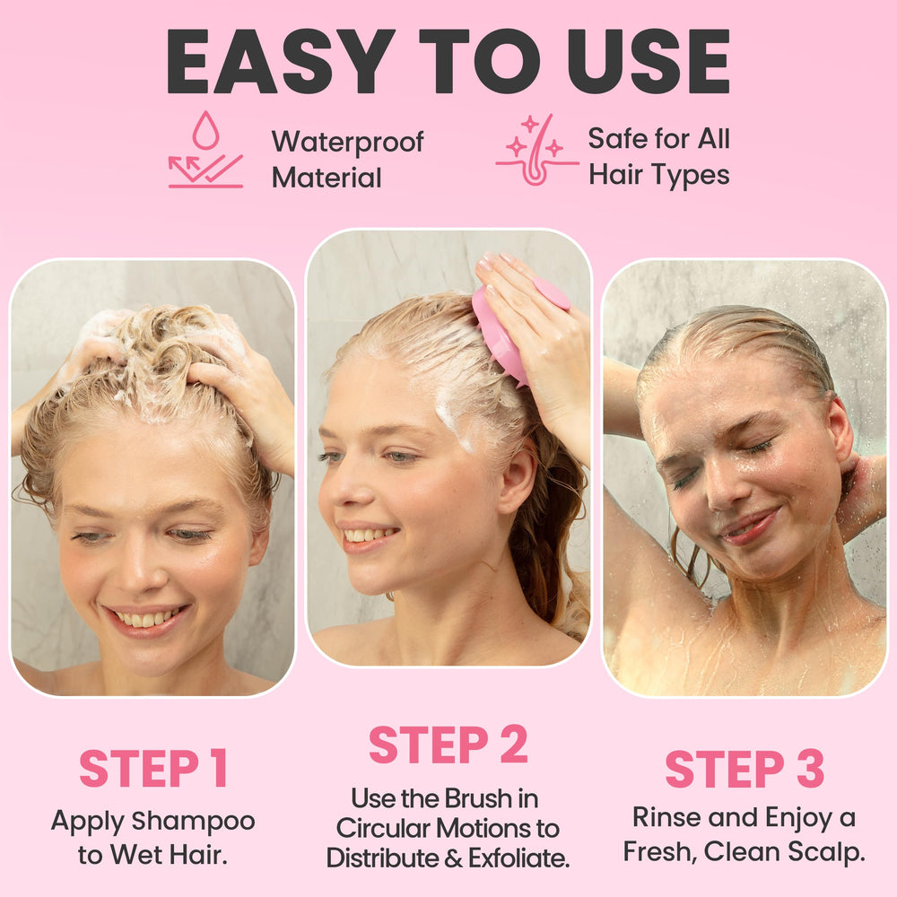 RELAXXO soft bristles work on all hair types without pulling or tangling.