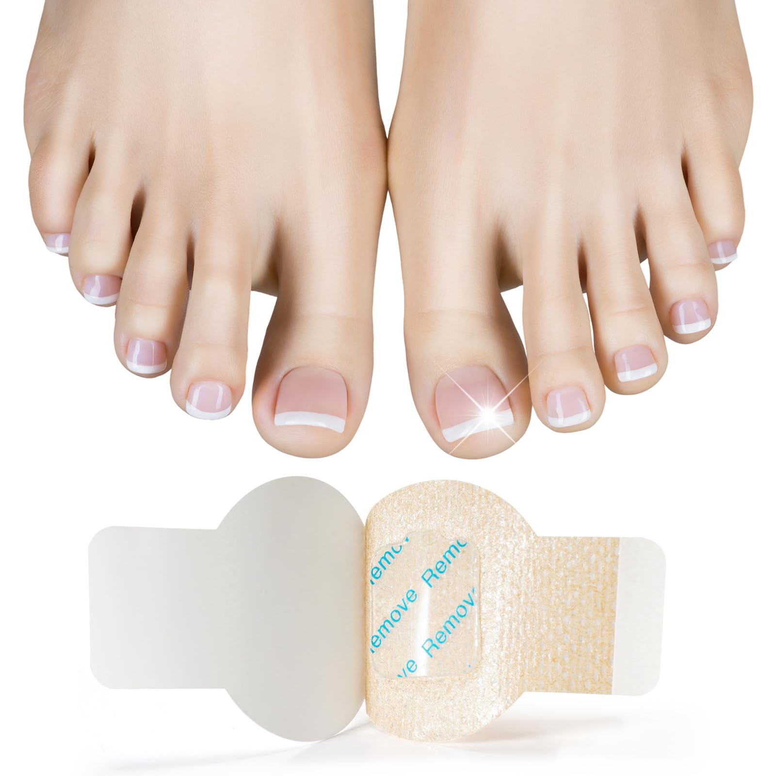 ReliCo patch illustrating potential discoloration improvement on nails.