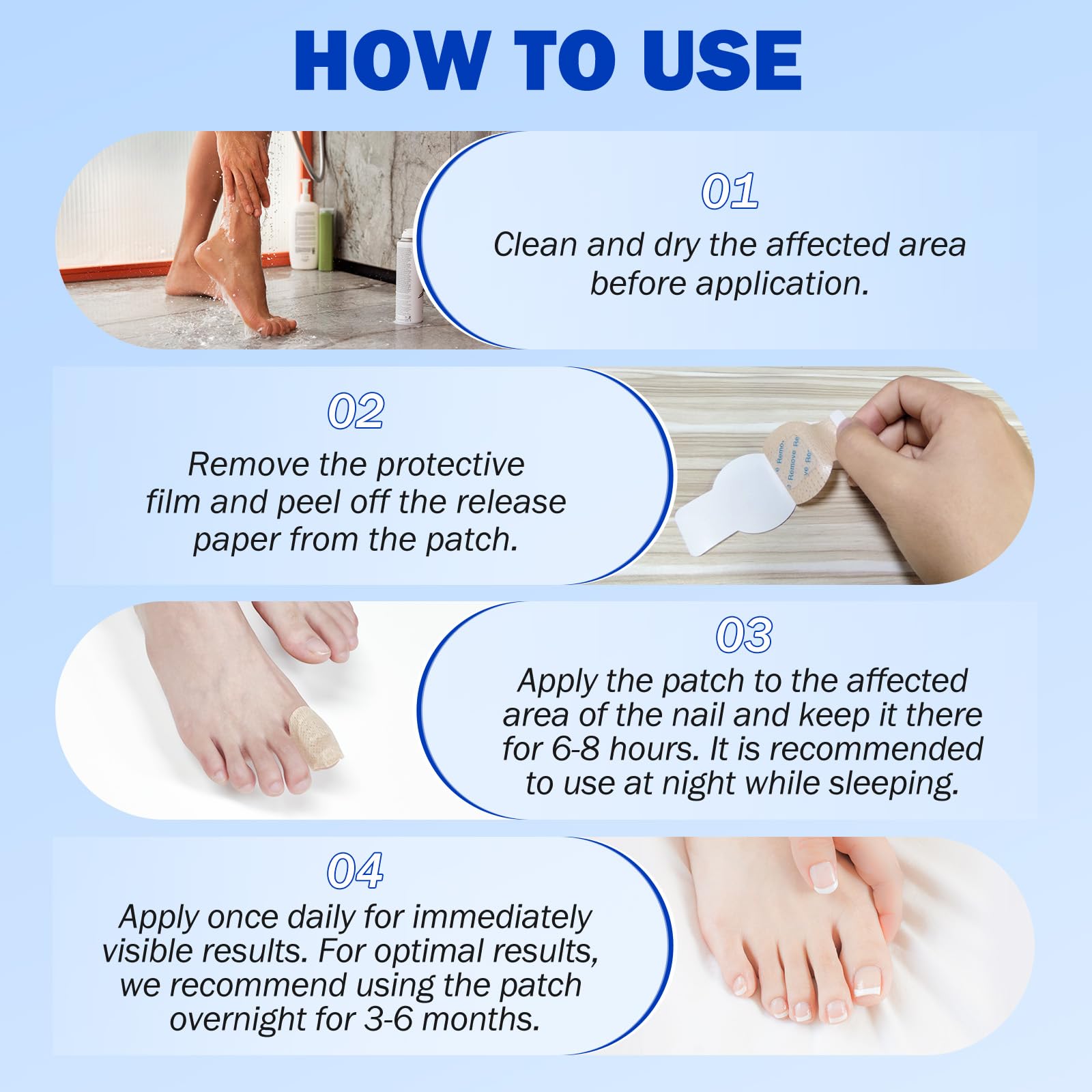 ReliCo patch designed to support nail health during treatment.