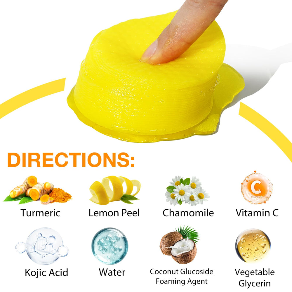 ReliCo cleansing pad with kojic acid and turmeric supports a balanced complexion gently.