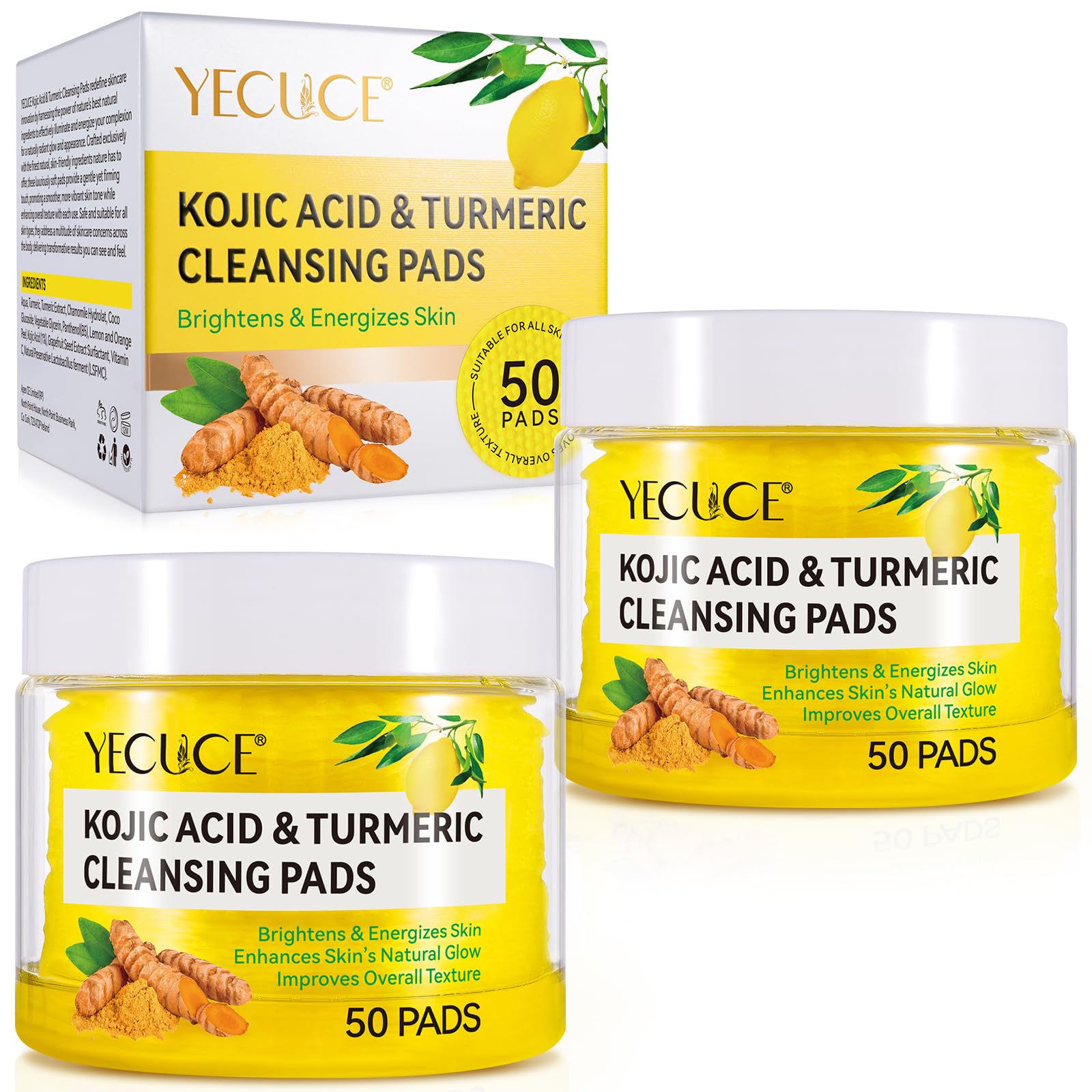 ReliCo Turmeric Cleansing Pads packaging, compact and travel-friendly for daily routines.