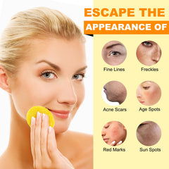 ReliCo Turmeric cleansing pad two-sides microfiber design for gentle cleansing.