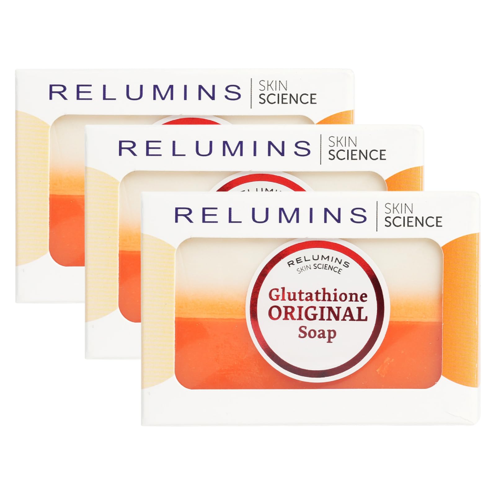 Relumins glutathione soap bars pack ready for deep cleansing and hydration