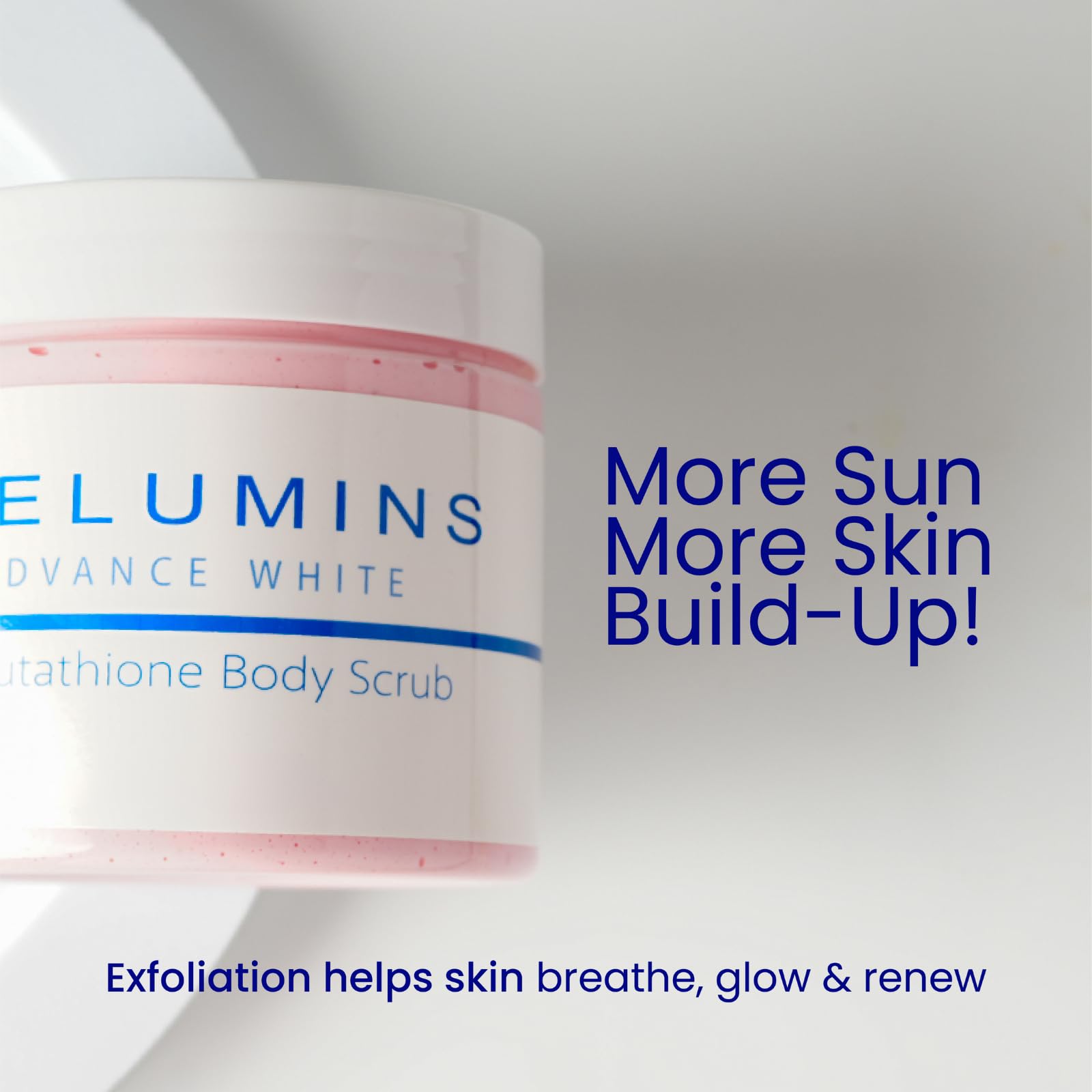 Relumins Premium Summer Body Scrub sea salt crystals close-up