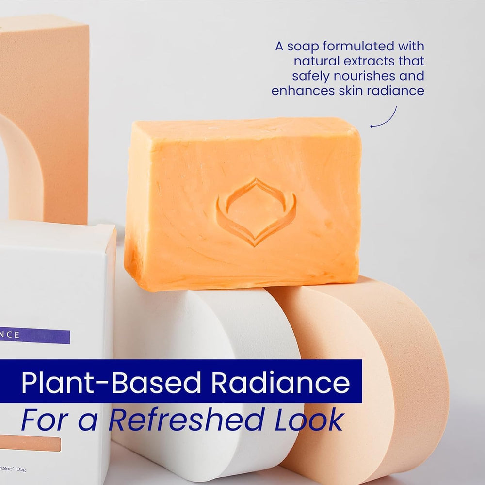 Relumins Triple Glow Bar Soap rich lather close-up for spa-like at-home cleansing