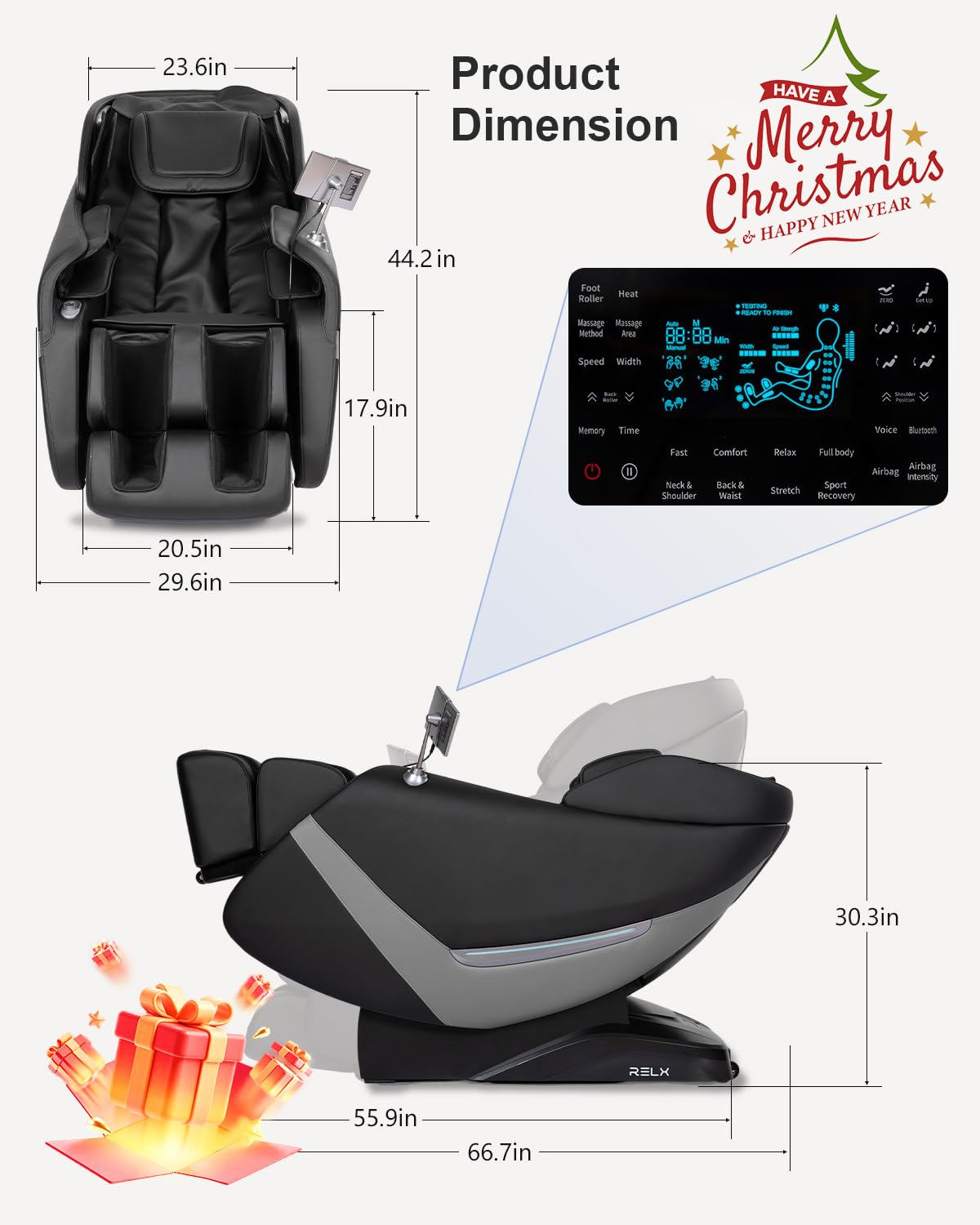 RELX SL-Track design image highlighting full hip-to-neck coverage.