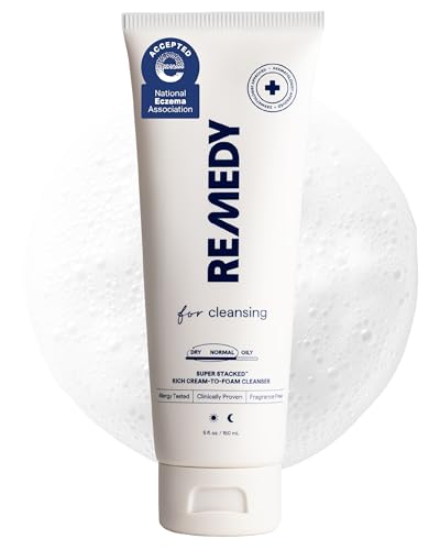 Remedy Science ceramide cleanser bottle pour for gentle, hydrating cleanse