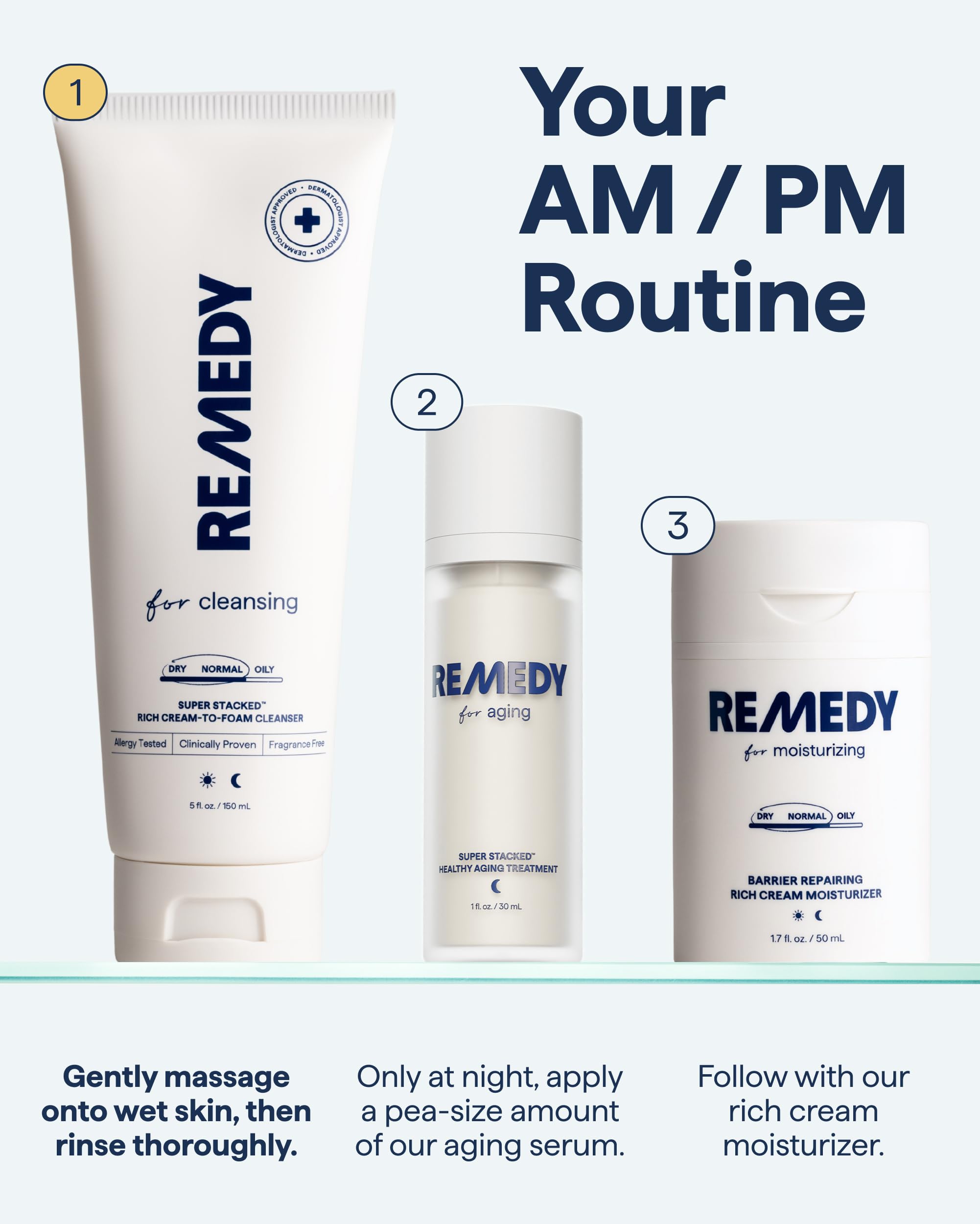 Remedy Science ceramide moisture barrier support after cleansing