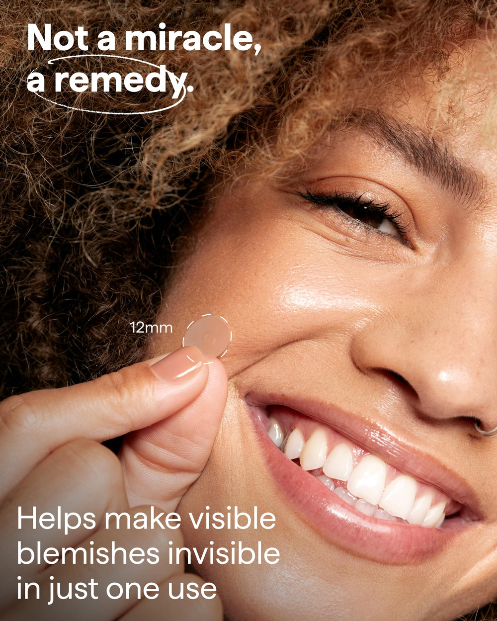 Remedy Science pimple patches visibly reduce appearance while absorbing excess fluid overnight