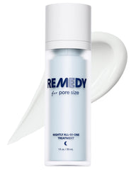 Remedy Science Pore Size Serum bottle close-up for smoother skin
