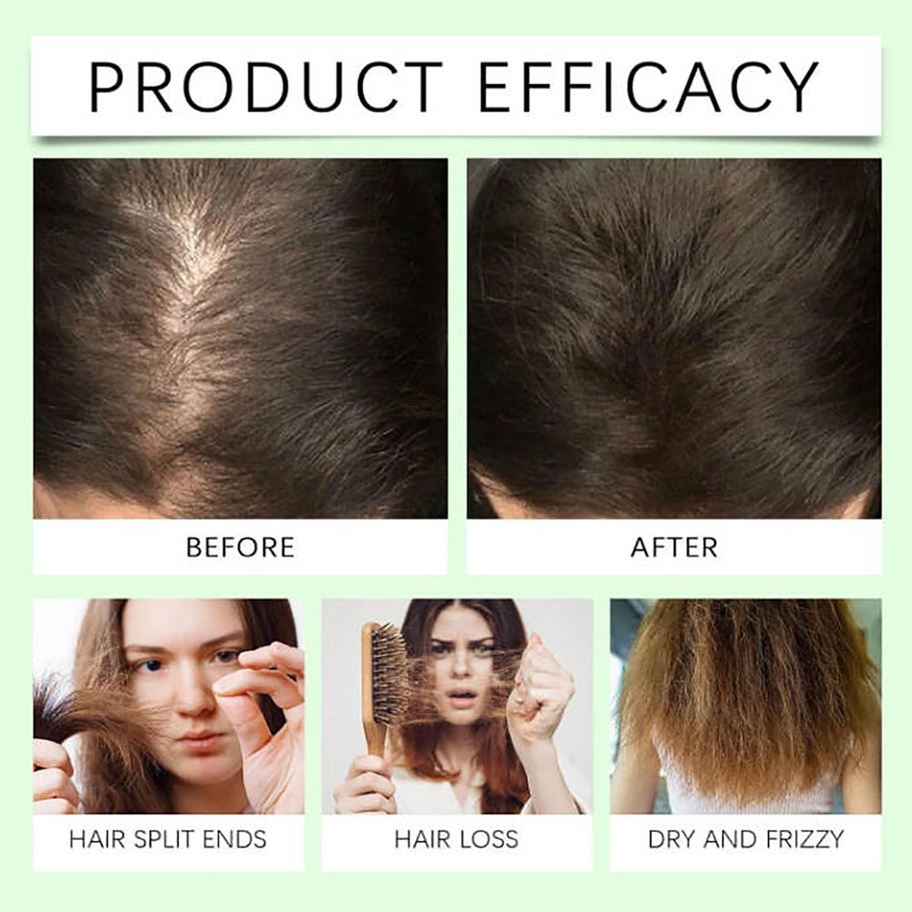 Remimpi Shampoo close-up on smoother, shinier hair strands.