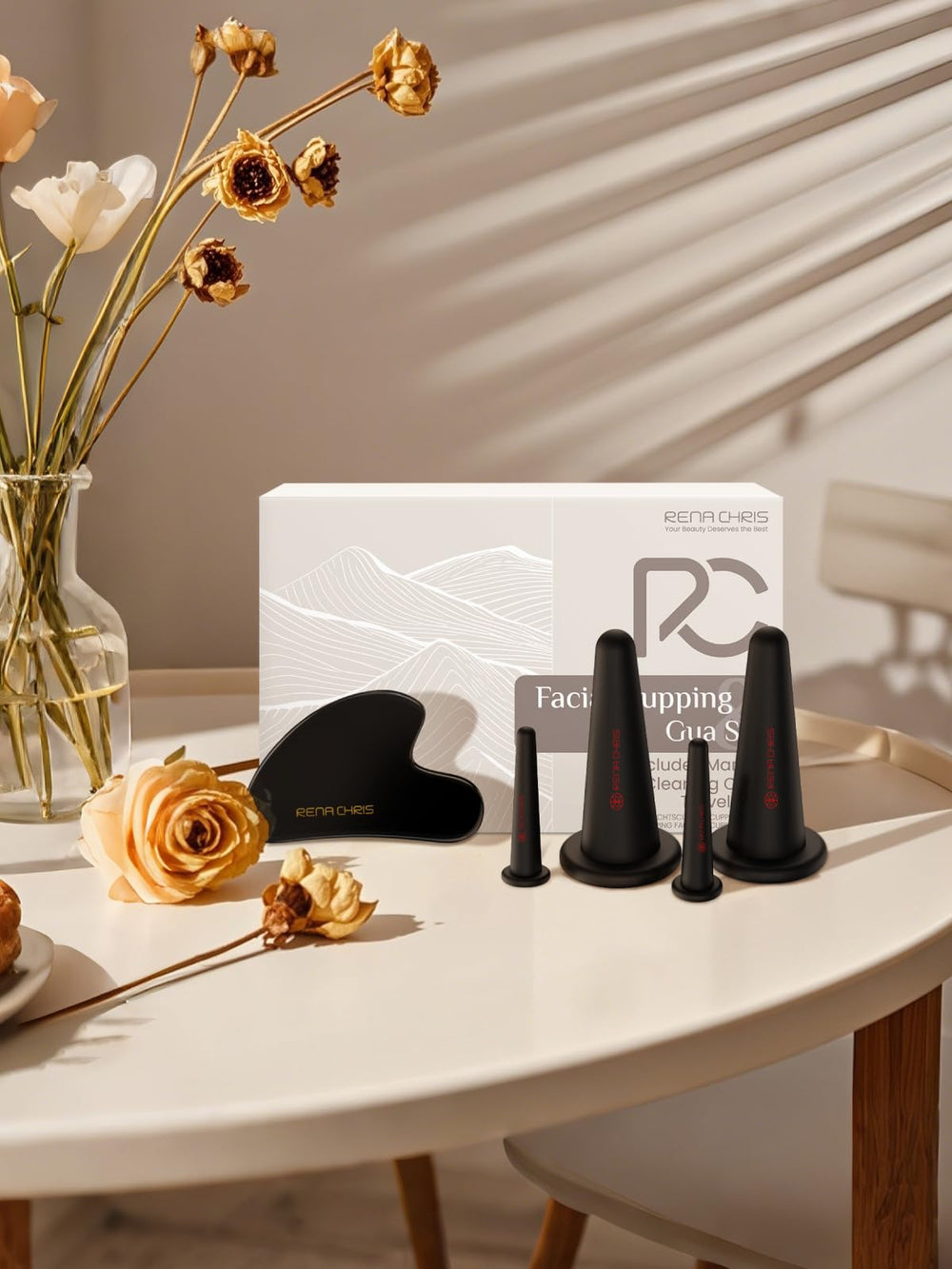 Rena Chris premium packaging celebrates a thoughtful beauty gift.