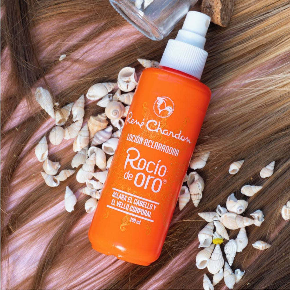 René Chardon Rocio de Oro lotion close-up shows smooth, fast-absorbing texture.