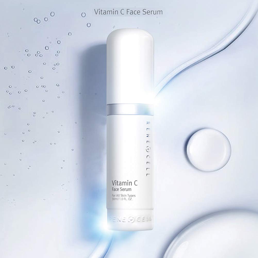 Renecell Vitamin C serum pump-dispense enables easy, consistent application.
