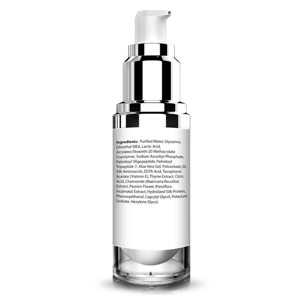 Renew Skincare pump applicator enables precise, clean application and quick absorption.