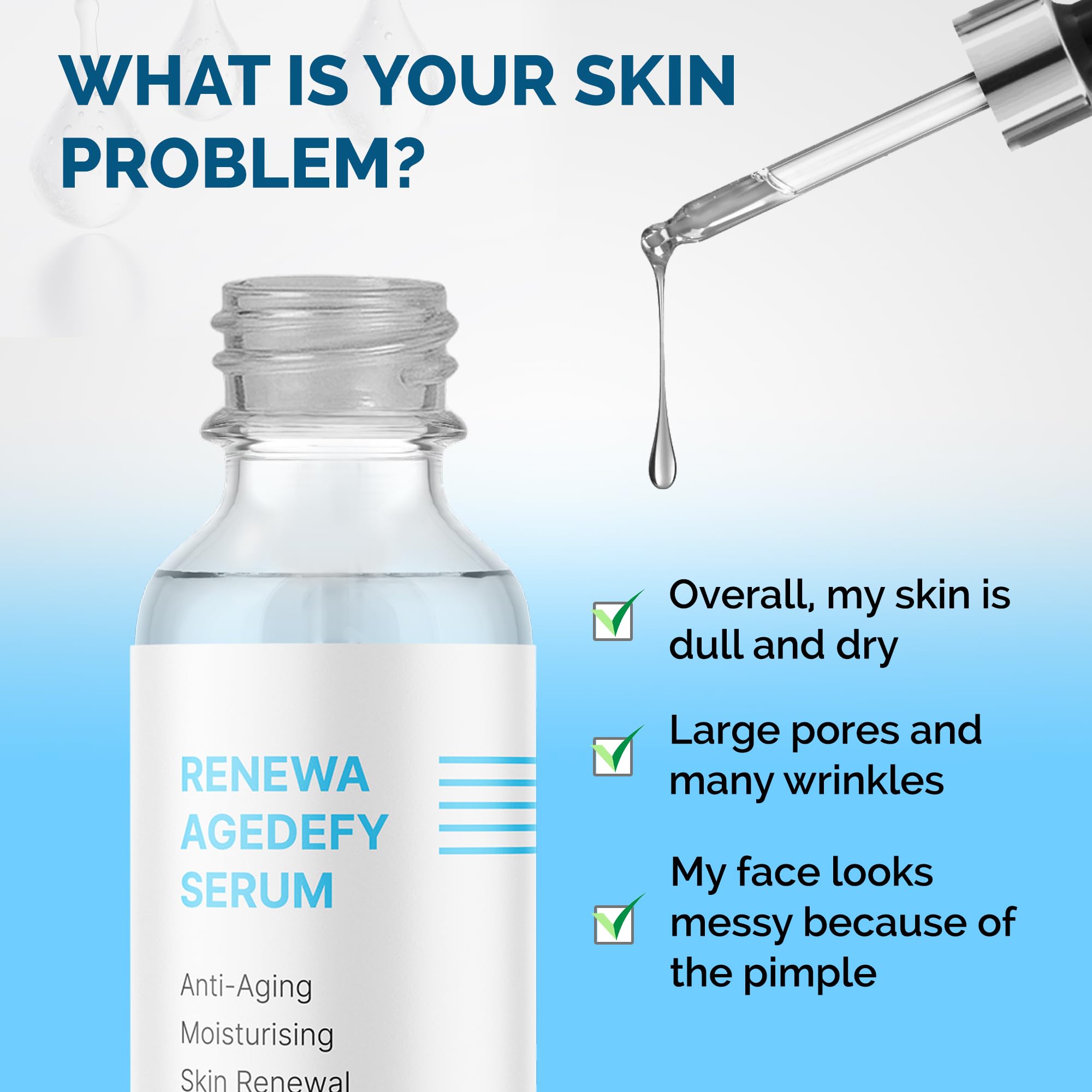 Renewa Skin AgeDefy Niacinamide Serum as part of your morning routine, ready for layering.