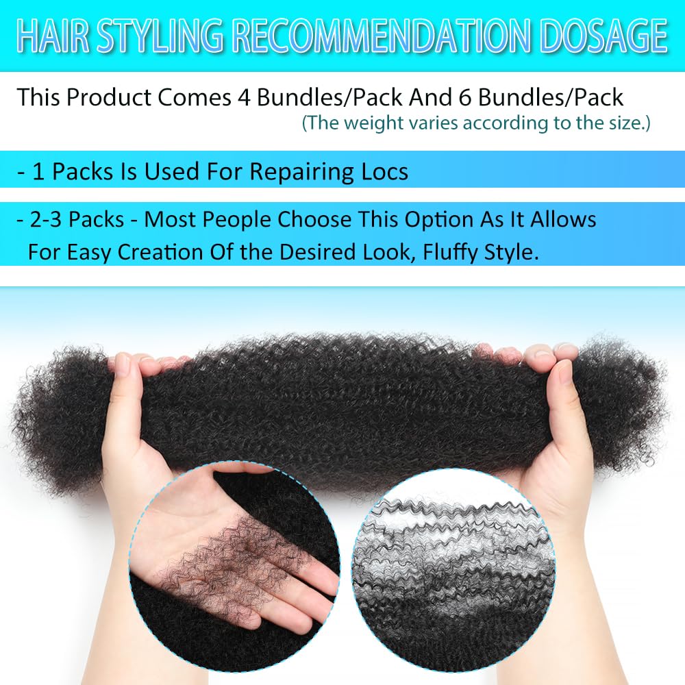 Renyarch Afro Kinky Bulk color 27 gold-brown for highlighted texture