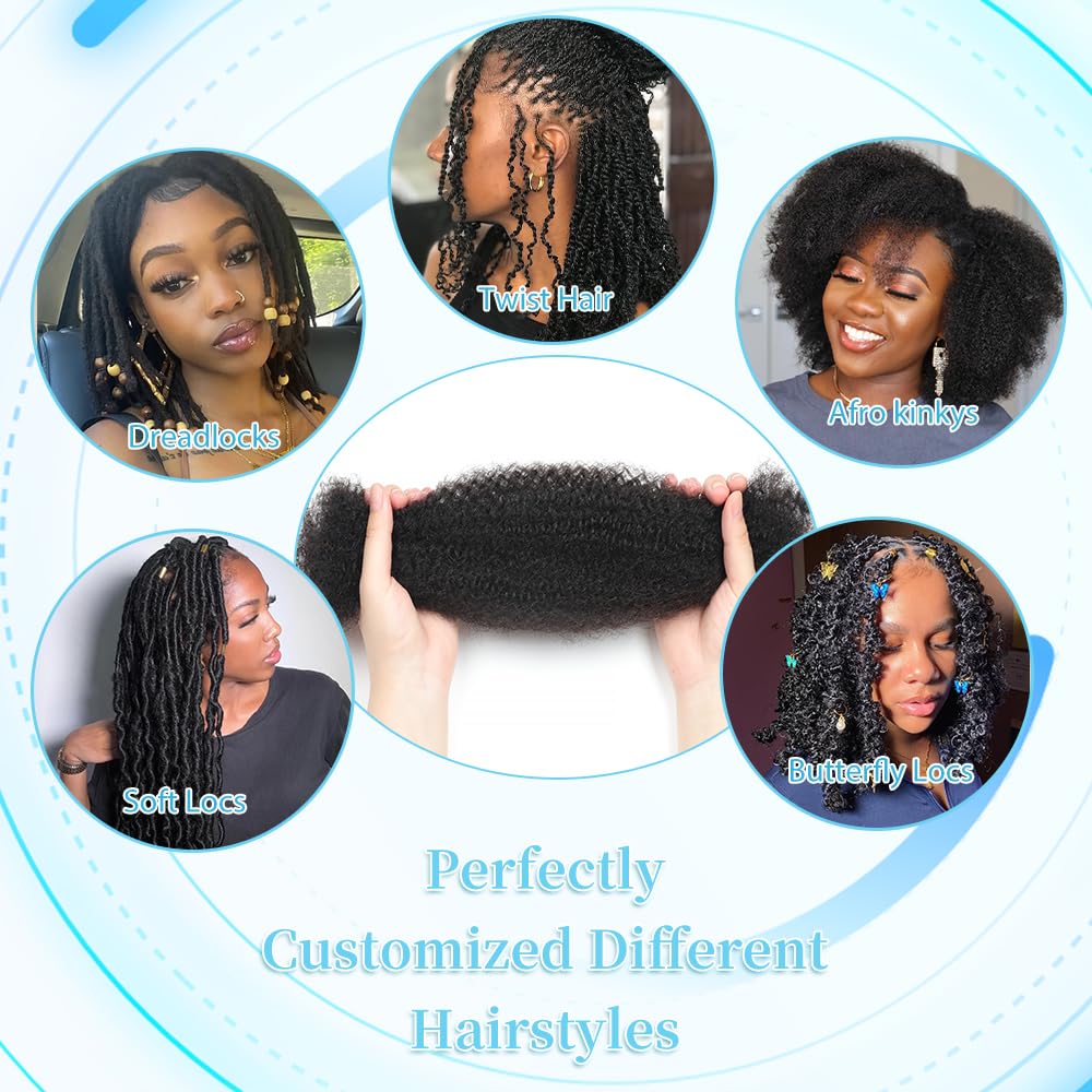 Renyarch Afro Kinky Bulk color 4 chocolate shade for rich tones