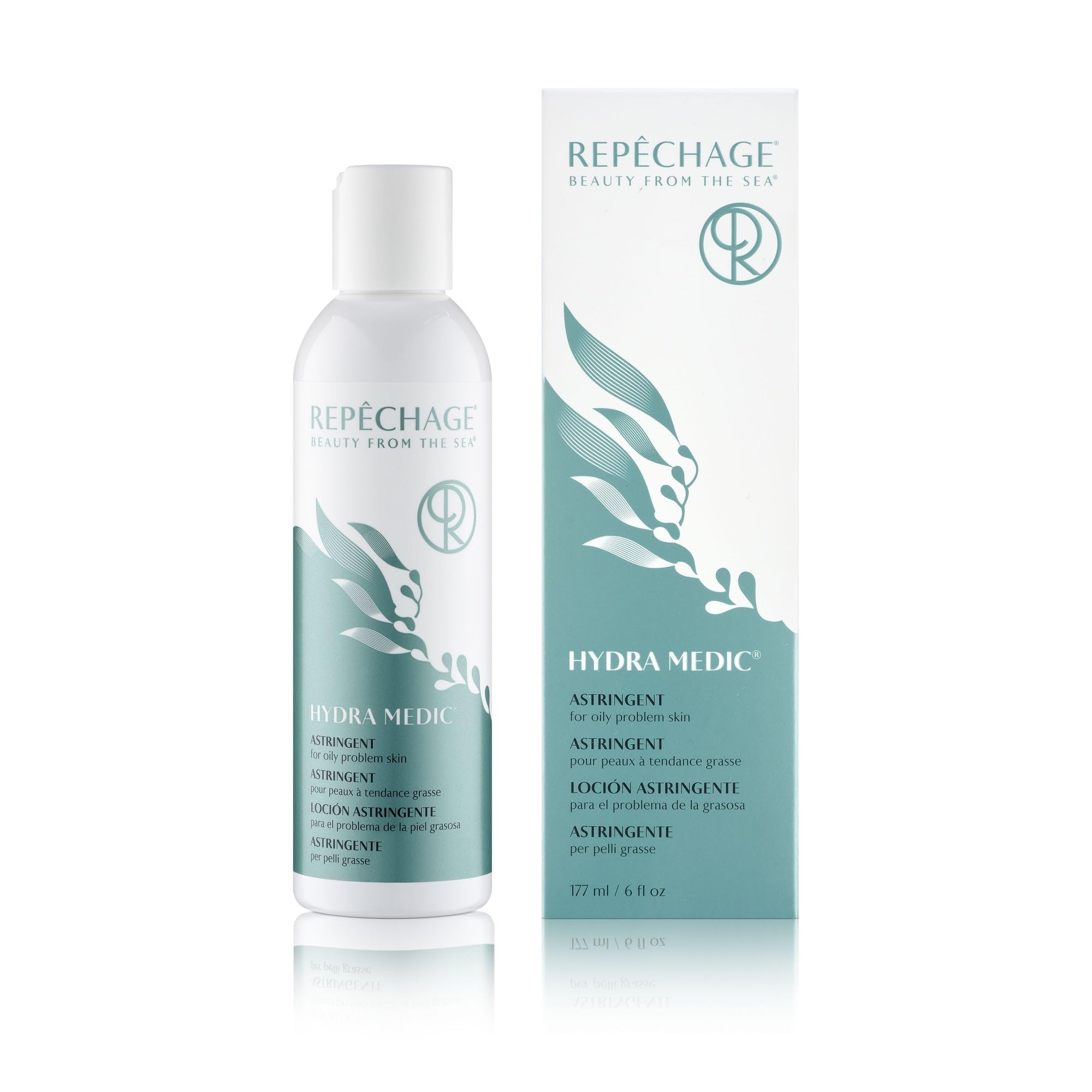 Repechage Hydra Medic toner with green tea extracts for soothing pore refinement.
