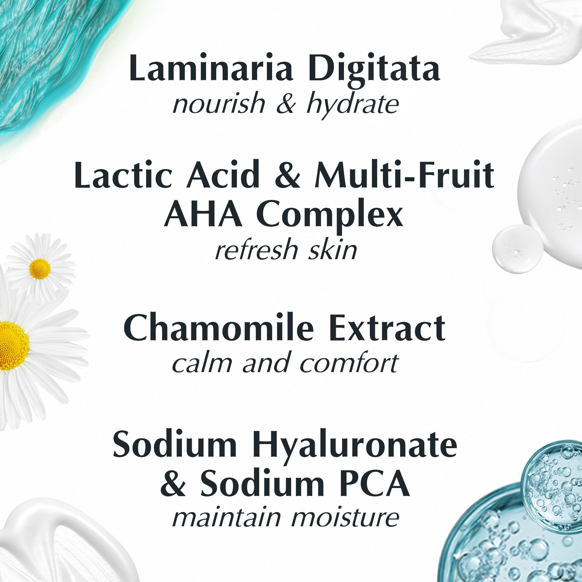Close-up of creamy texture emphasizes quick absorption and a non-greasy finish.