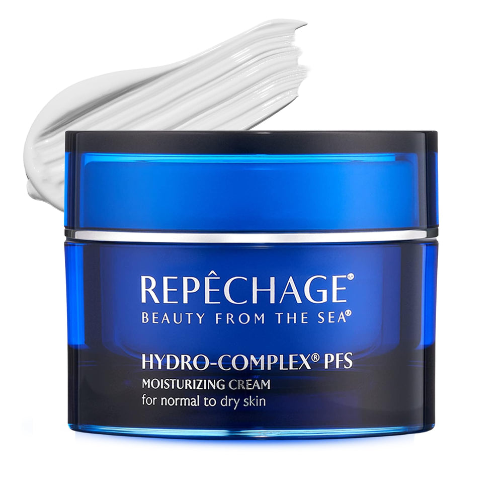 Repechage Hydro-Complex PFS face cream bottle shown for daily hydration and premium skincare ritual.