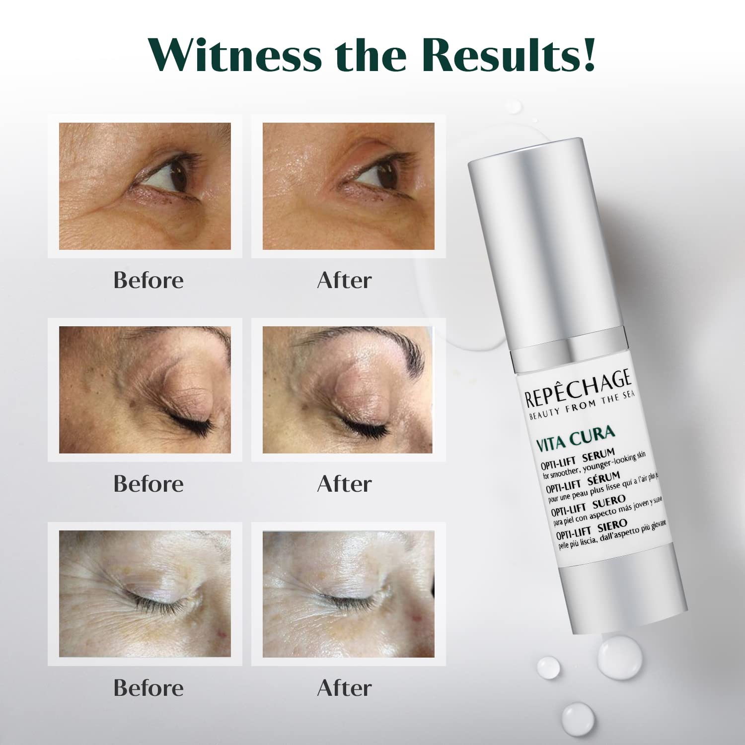 Repechage Vita Cura Opti-Lift Serum sea botanical blend nourishes skin