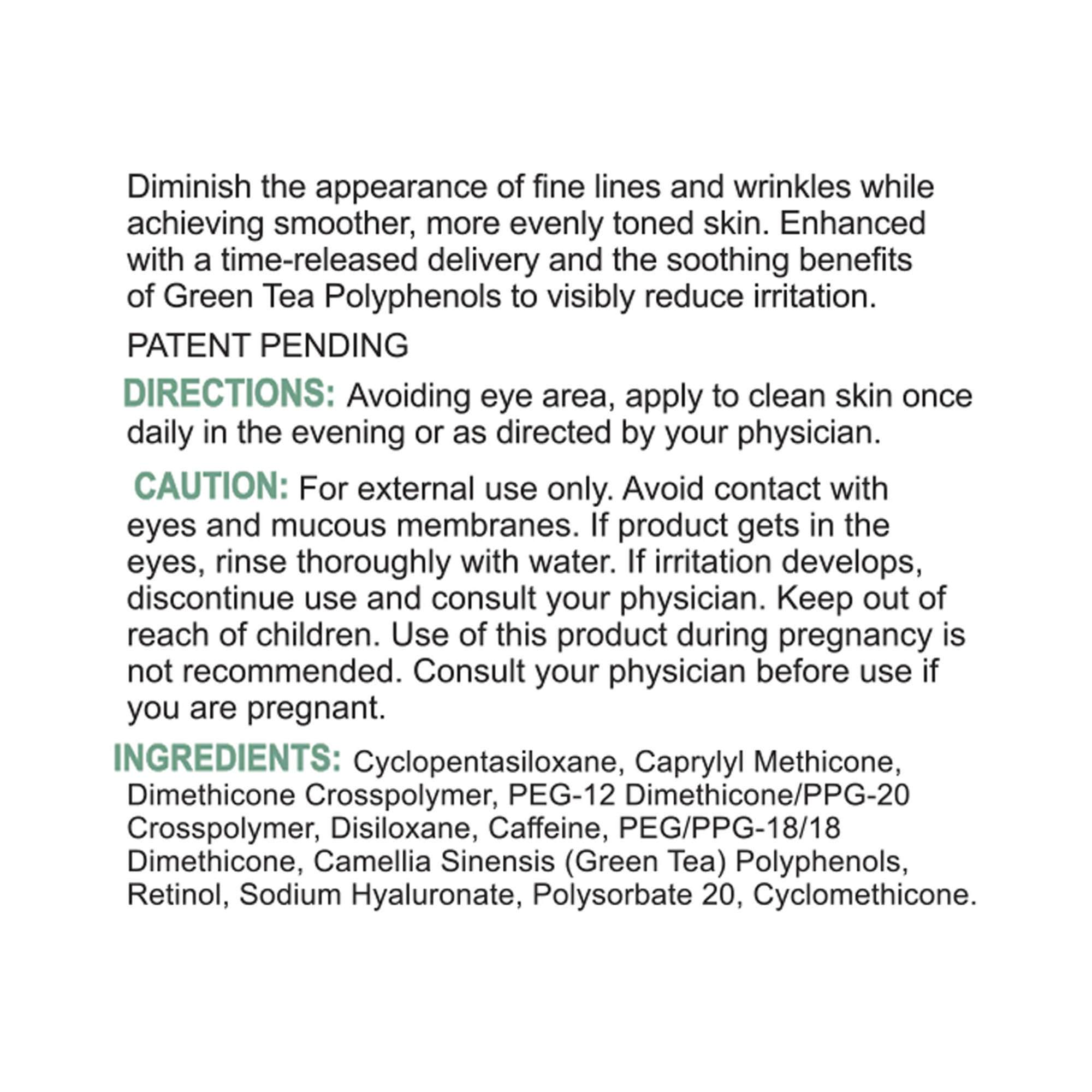Replenix serum on hand demonstrating easy spread and absorption.