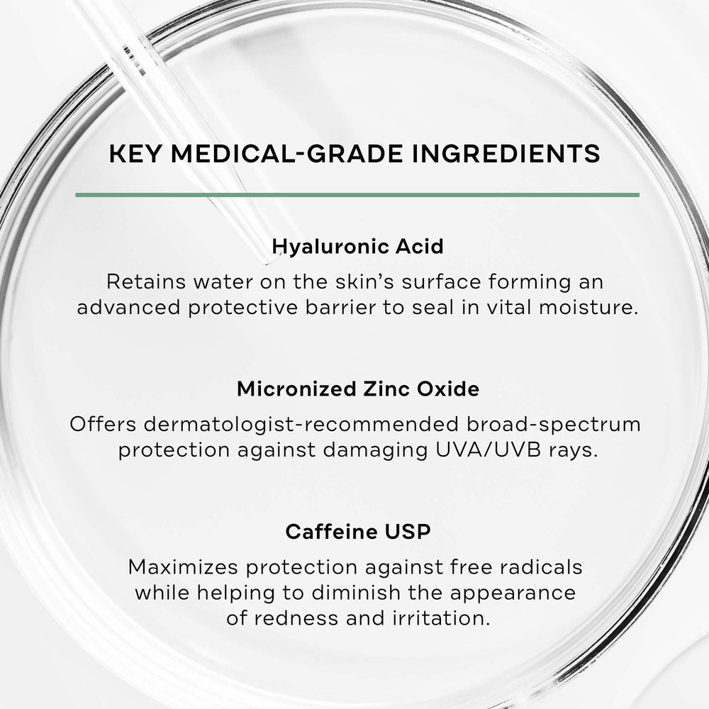 Replenix sunscreen applied under makeup with natural tint for seamless finish.