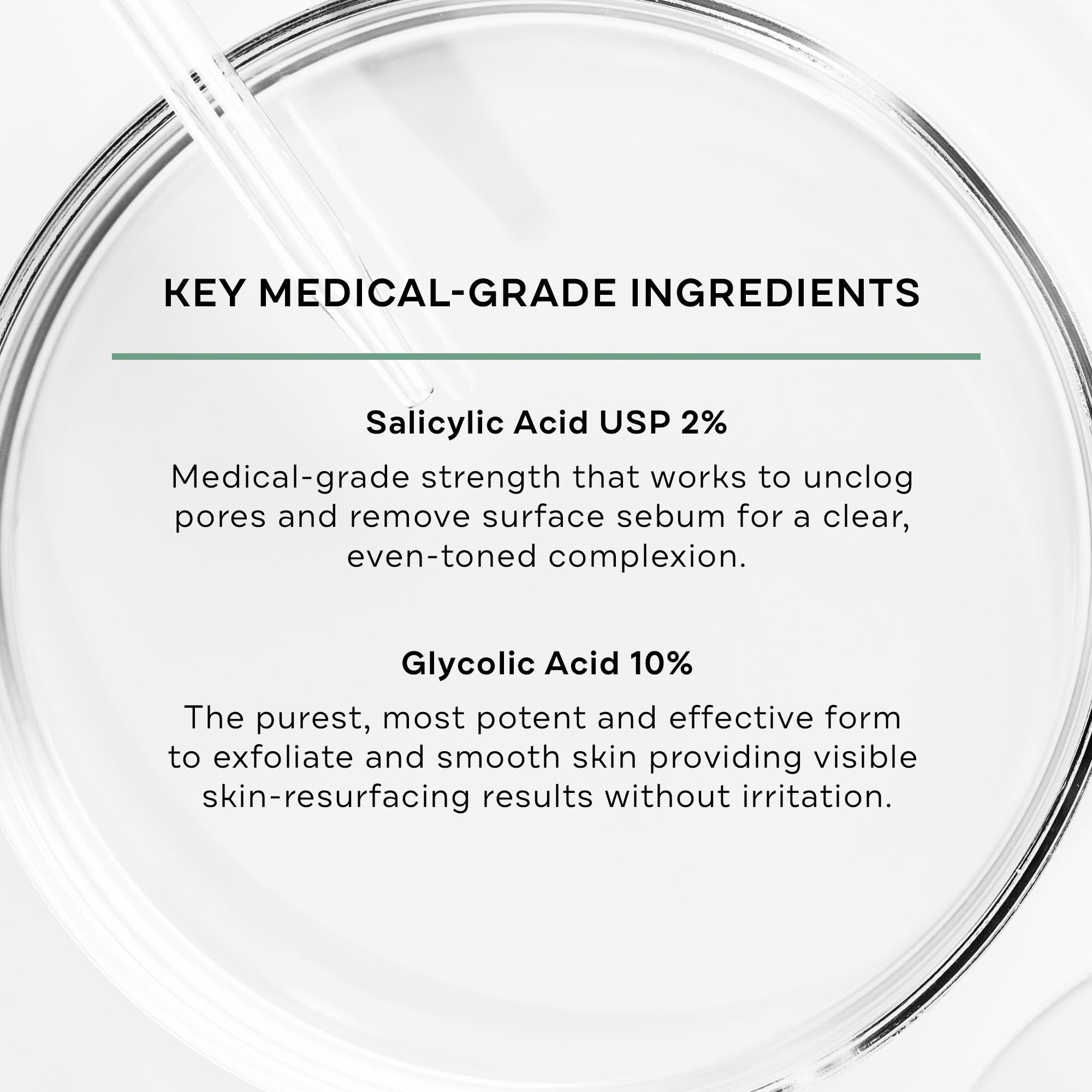 Replenix Gly-Sal pads pack opened, showcasing convenient pre-soaked design for daily acne care.