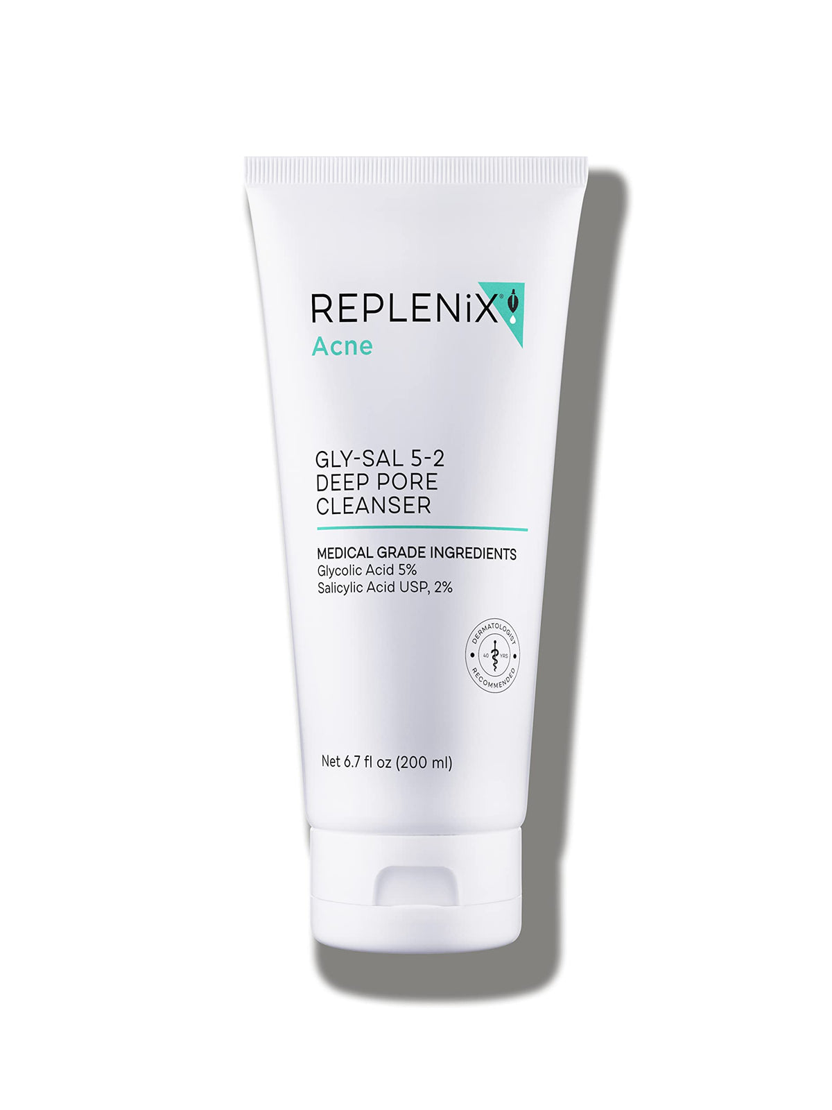 Replenix Gly-Sal Deep Pore Wash bottle front showing pore-clearing action for acne-prone skin.