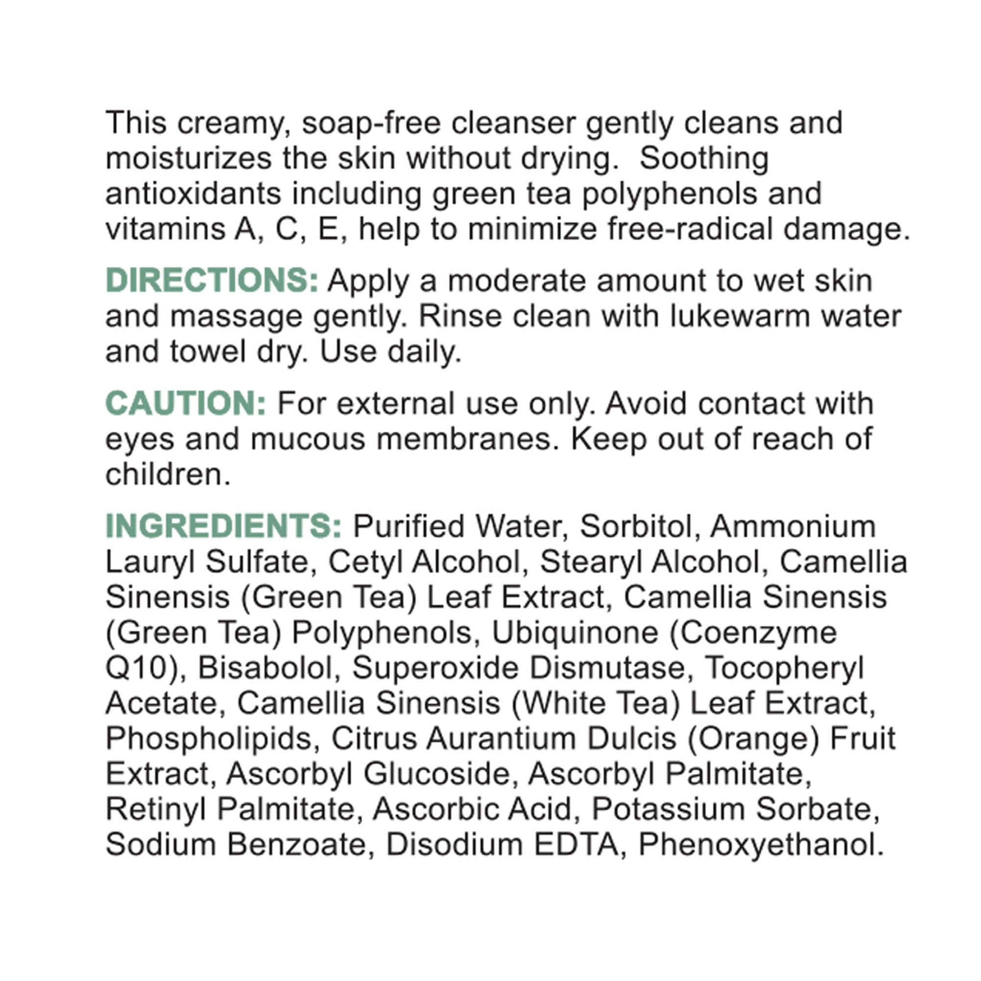 Morning and evening skincare routine with Replenix Green Tea Cleanser.