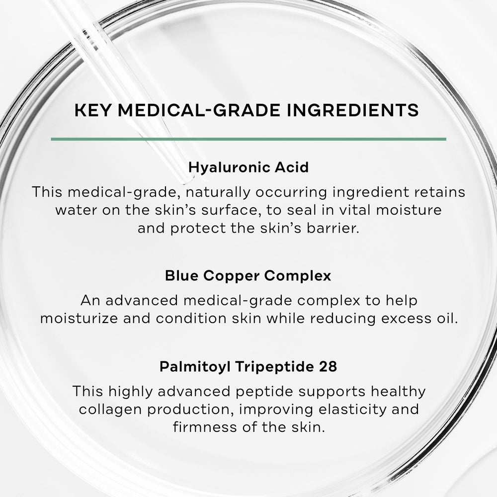 Replenix Pure Hydration serum texture close-up indicating lightweight hydration
