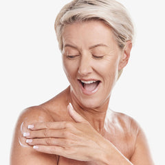 Replenix Retinol Smooth + Tighten application rub demonstrating ease of use