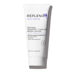 Replenix Retinol Smooth + Tighten bottle showing firming action for improved skin tone