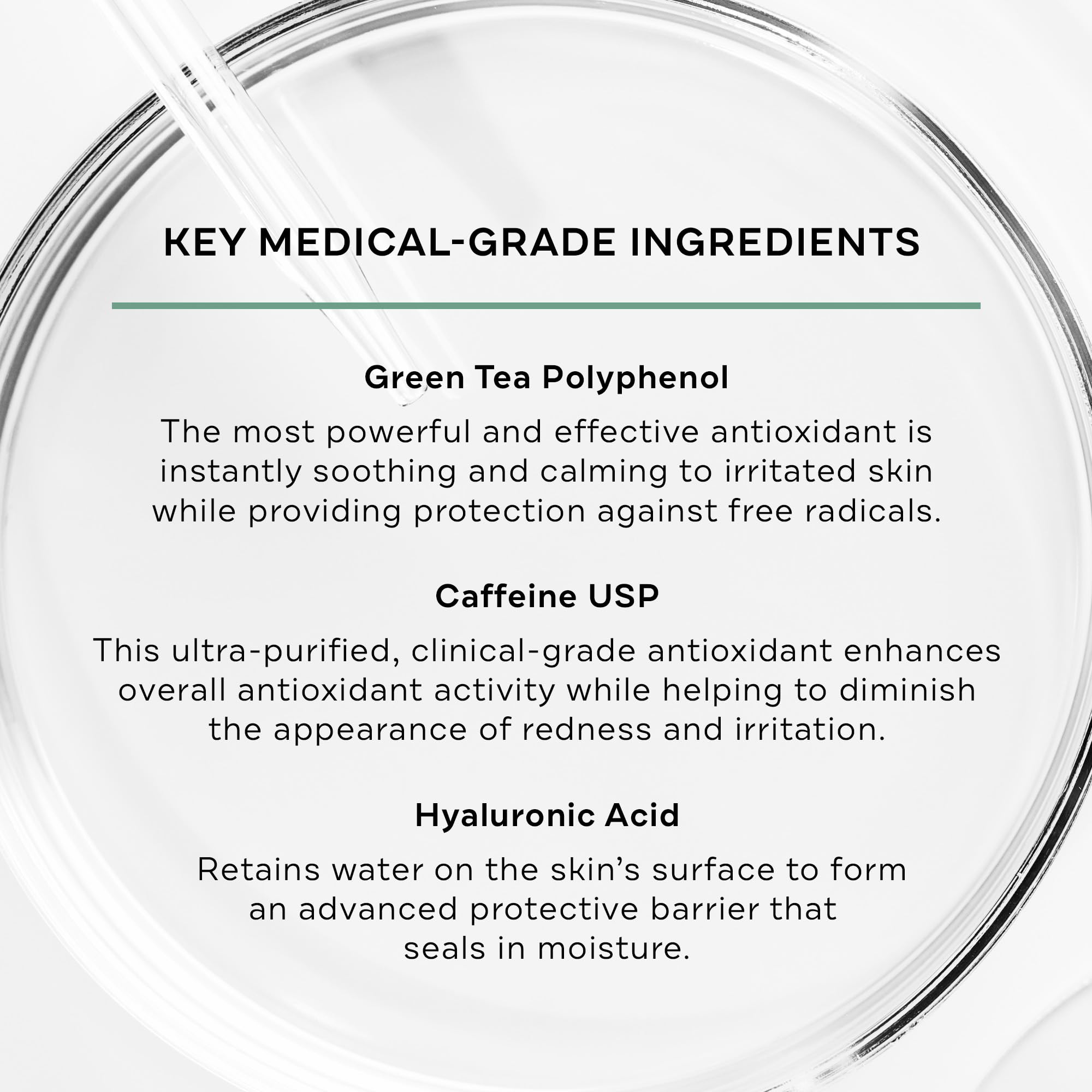 Replenix serum applied to the face, showcasing rapid absorption and cooling feel.