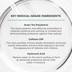 Replenix serum applied to the face, showcasing rapid absorption and cooling feel.