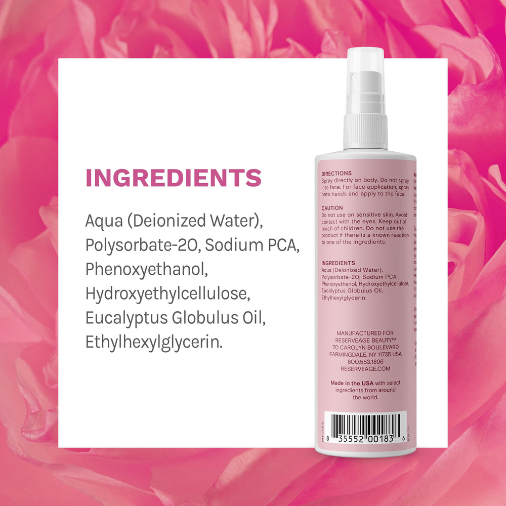 Reserveage Na-PCA Spray, brume visage hydratante, fraîcheur immédiate
