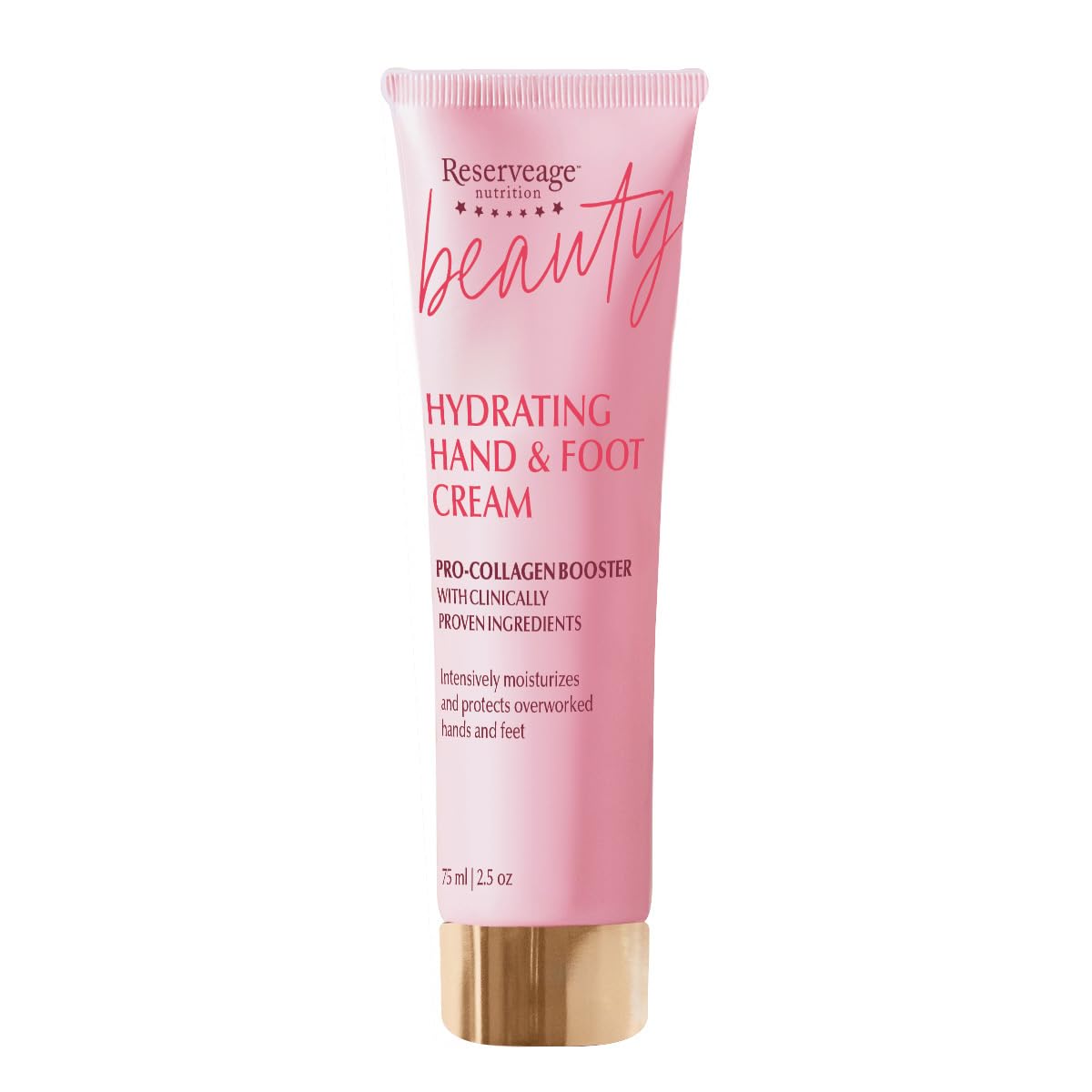 Reserveage Nutrition Hydrating Hand and Foot Cream bottle for daily moisturizing.