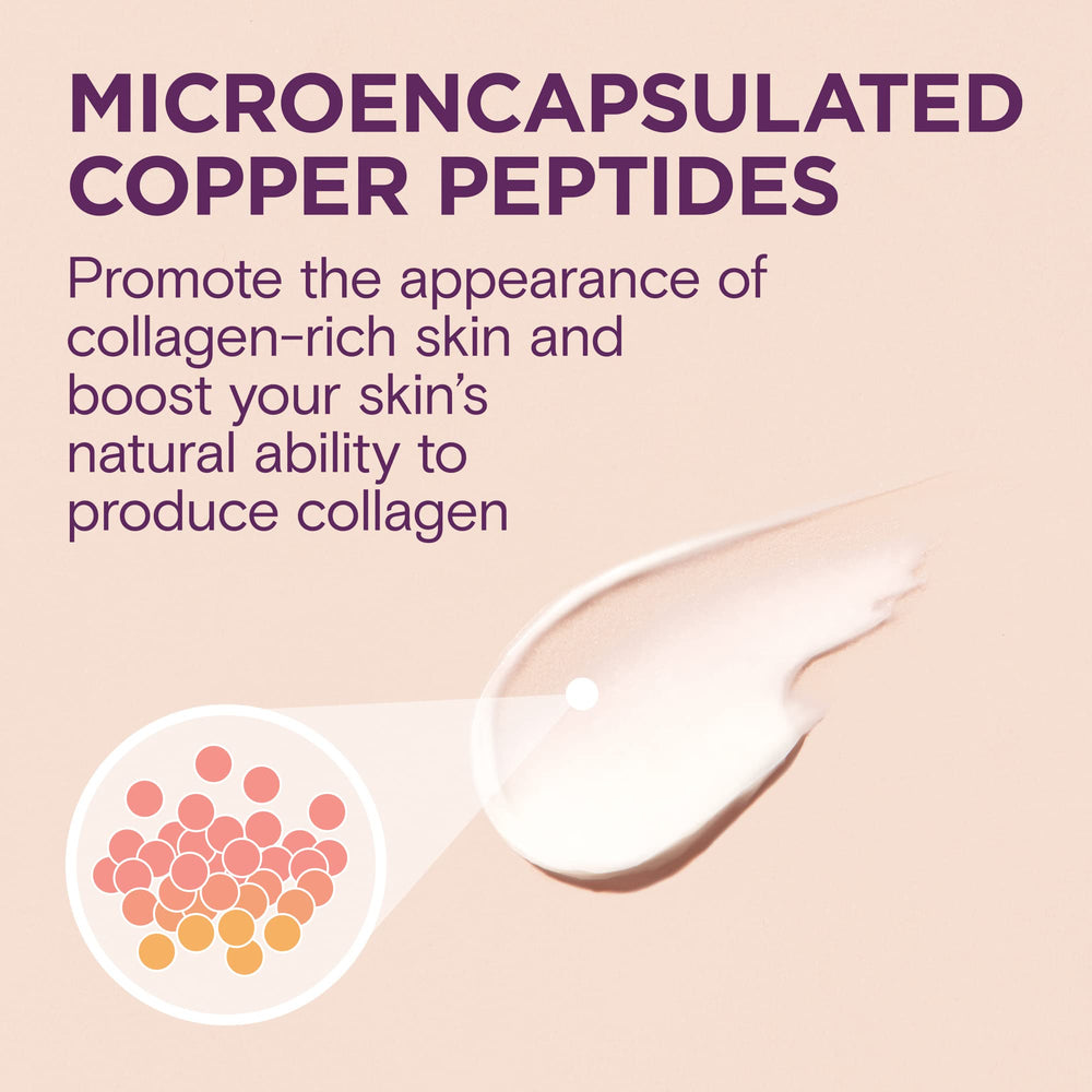 Reserveage Nutrition Illuminating Eye Cream copper peptides promote collagen-rich skin appearance.