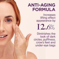 Reserveage Nutrition Illuminating Eye Cream dark circles before after demonstrates potential brightening effect.