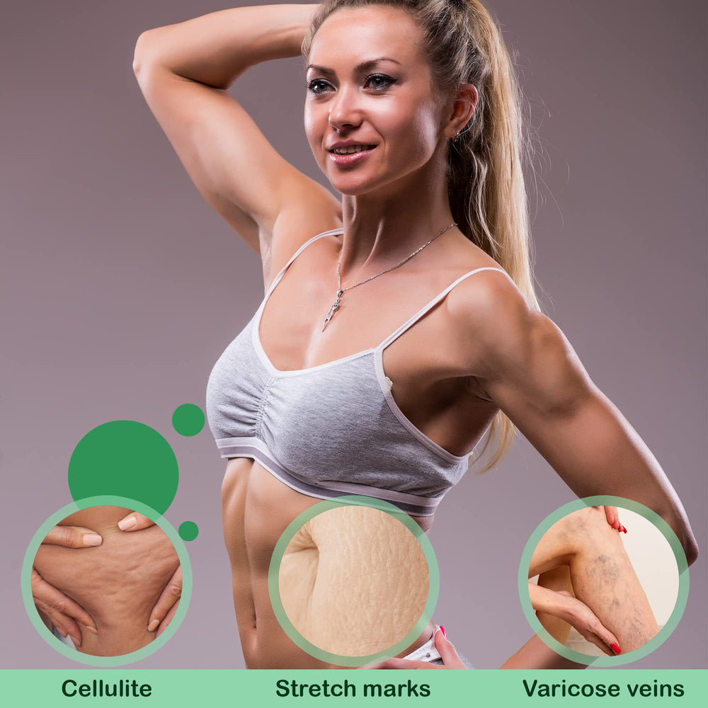Reshape+ anti cellulite gel on thighs for smoother look