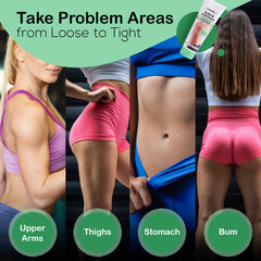 Reshape+ contouring gel on abdomen for firming routine