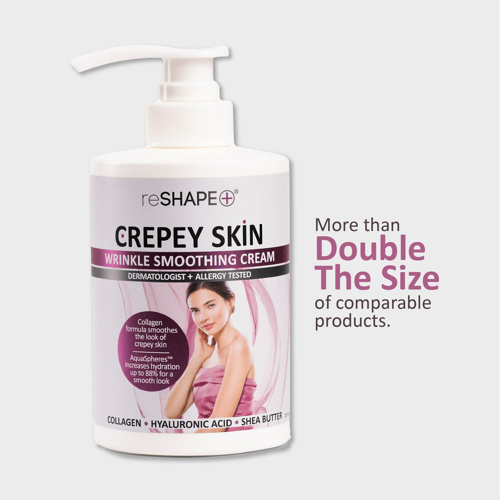 Reshape+ pump dispenser shown on a bathroom counter for convenient use