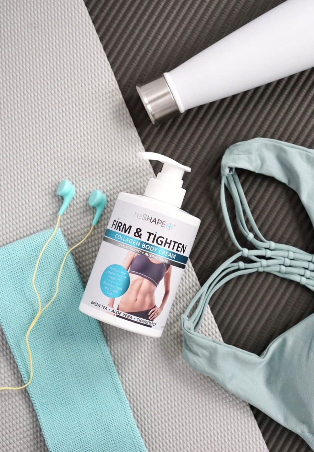 Reshape+ Firming Lotion emphasizes a tauter look with daily moisture.