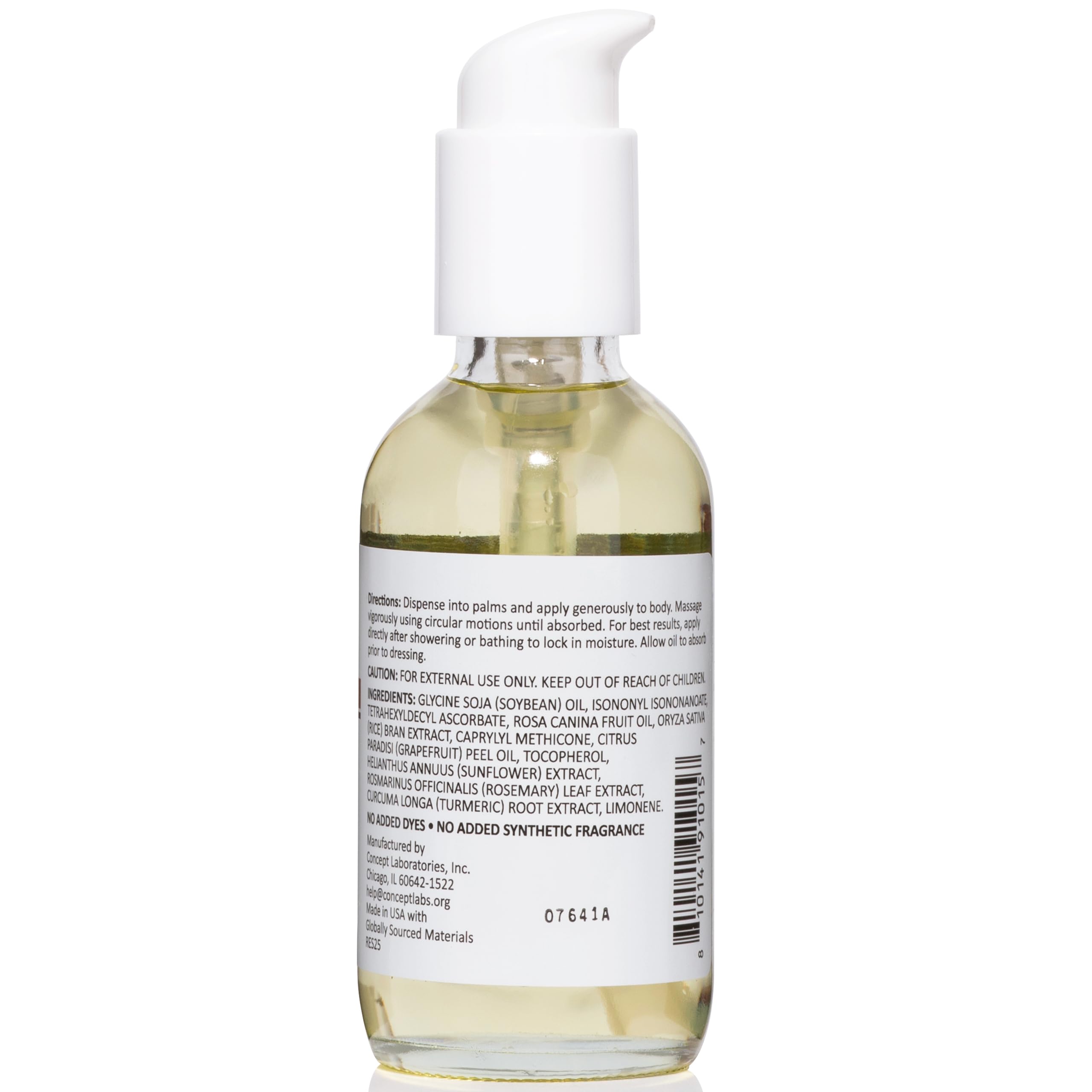 Reshape+ Vitamin C Body Oil bottle pump for easy hydration application.